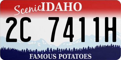 ID license plate 2C7411H