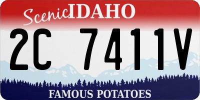 ID license plate 2C7411V