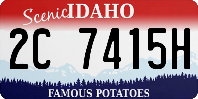 ID license plate 2C7415H