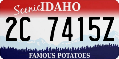 ID license plate 2C7415Z