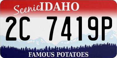 ID license plate 2C7419P