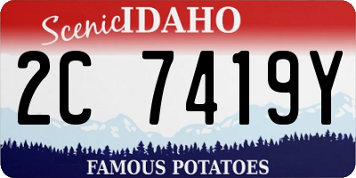 ID license plate 2C7419Y