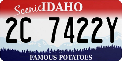 ID license plate 2C7422Y