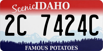 ID license plate 2C7424C