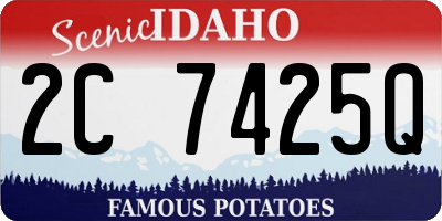 ID license plate 2C7425Q
