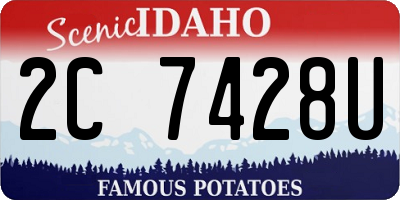 ID license plate 2C7428U