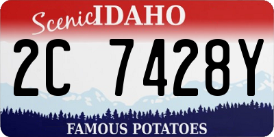 ID license plate 2C7428Y