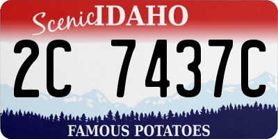 ID license plate 2C7437C
