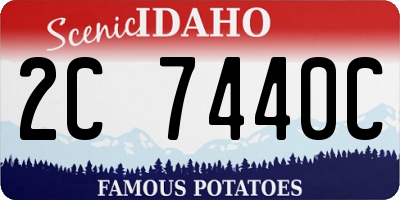 ID license plate 2C7440C