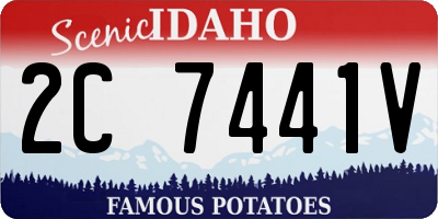 ID license plate 2C7441V