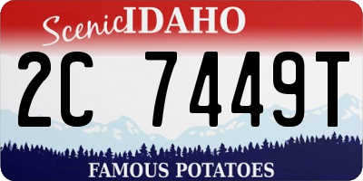 ID license plate 2C7449T
