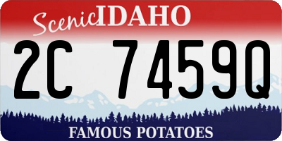 ID license plate 2C7459Q