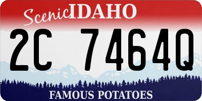ID license plate 2C7464Q