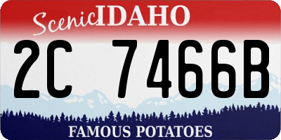 ID license plate 2C7466B