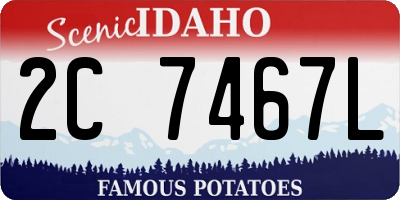 ID license plate 2C7467L