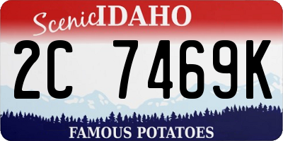 ID license plate 2C7469K