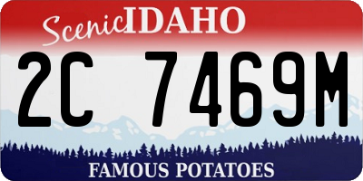 ID license plate 2C7469M