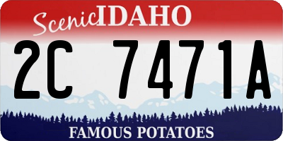 ID license plate 2C7471A
