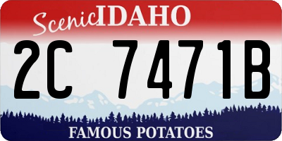 ID license plate 2C7471B