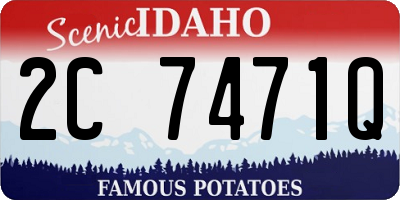ID license plate 2C7471Q