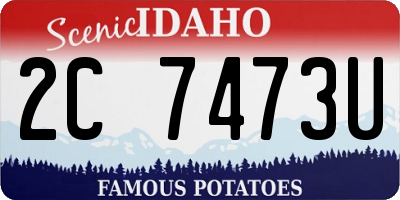 ID license plate 2C7473U