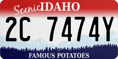 ID license plate 2C7474Y