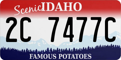 ID license plate 2C7477C