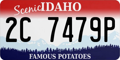 ID license plate 2C7479P