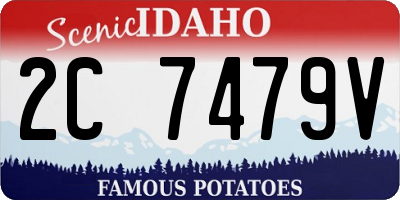 ID license plate 2C7479V