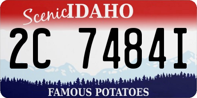 ID license plate 2C7484I