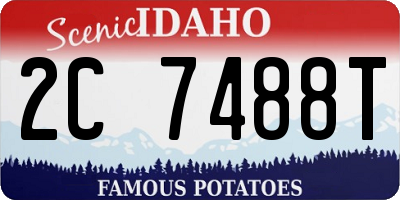 ID license plate 2C7488T