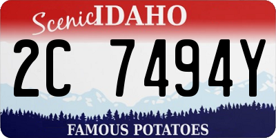 ID license plate 2C7494Y