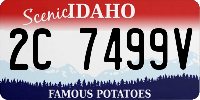 ID license plate 2C7499V