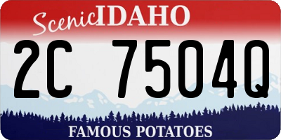 ID license plate 2C7504Q