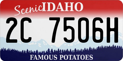 ID license plate 2C7506H