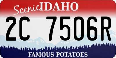 ID license plate 2C7506R