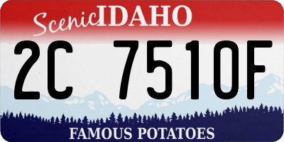 ID license plate 2C7510F