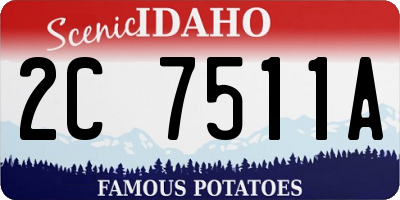 ID license plate 2C7511A