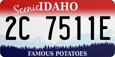ID license plate 2C7511E