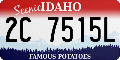 ID license plate 2C7515L