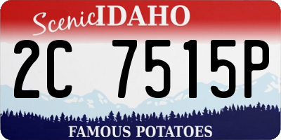 ID license plate 2C7515P