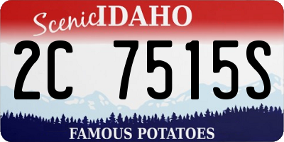 ID license plate 2C7515S
