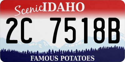 ID license plate 2C7518B