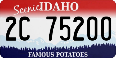 ID license plate 2C7520O