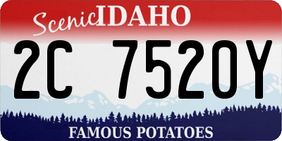 ID license plate 2C7520Y