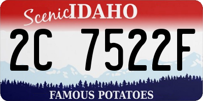 ID license plate 2C7522F
