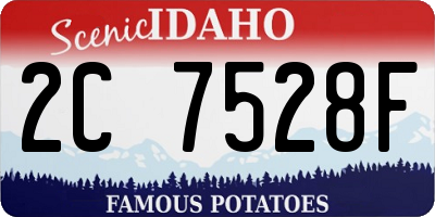 ID license plate 2C7528F