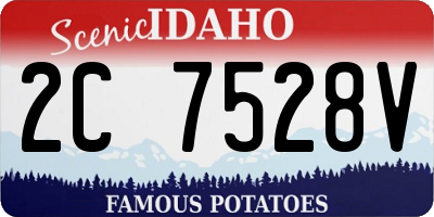 ID license plate 2C7528V