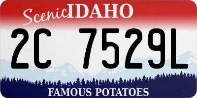 ID license plate 2C7529L