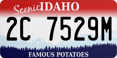 ID license plate 2C7529M